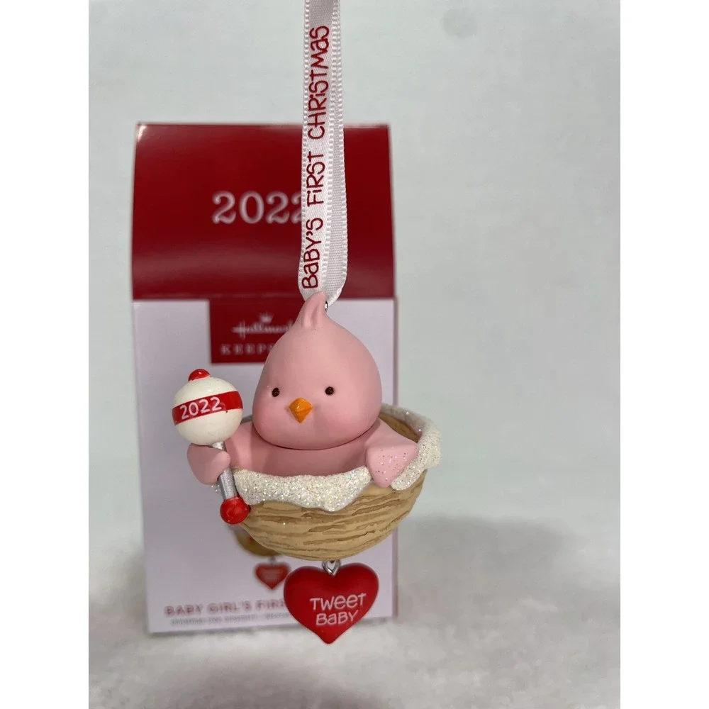 Hallmark Keepsake Baby Girl's First Christmas 2022 Ornament ‎ NIB